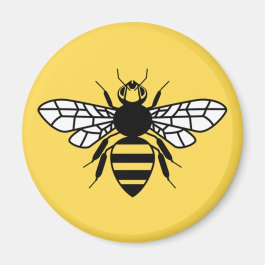 Manchester Bee Magneet (Voorkant)