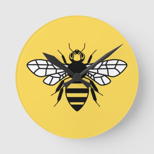 Manchester Bee Ronde Klok (Voorkant)