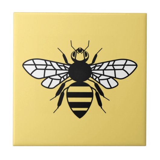 Manchester Bee Tegeltje (Voorkant)