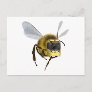 Manchester Bee x Manchester Metrolink tram Briefkaart