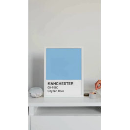 Manchester Blue Cityzen - Volledige breedte Perfect Poster