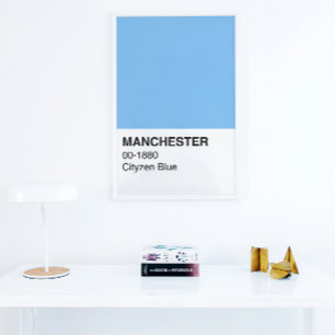 Manchester Blue Cityzen - Volledige breedte Perfect Poster