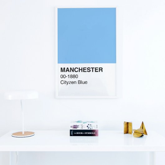 Manchester Blue Cityzen - Volledige breedte Perfect Poster