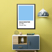 Manchester Blue Cityzen - Witte grens Perfect Poster