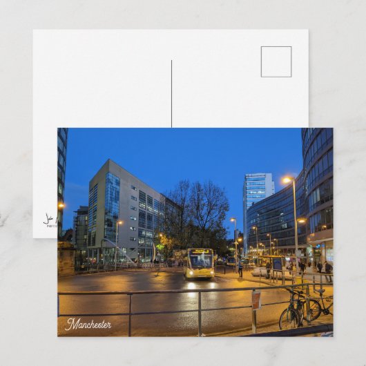 Manchester Blue Hour Briefkaart (Voorkant / Achterkant)
