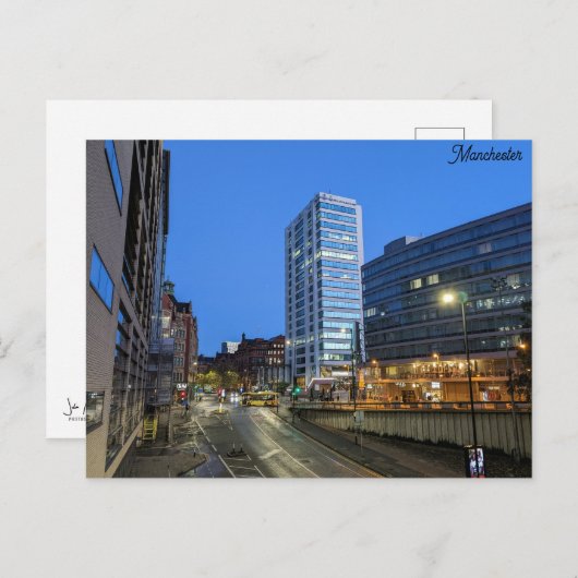 Manchester Blue Hour Briefkaart (Voorkant / Achterkant)