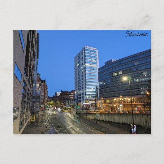 Manchester Blue Hour Briefkaart (Voorkant)