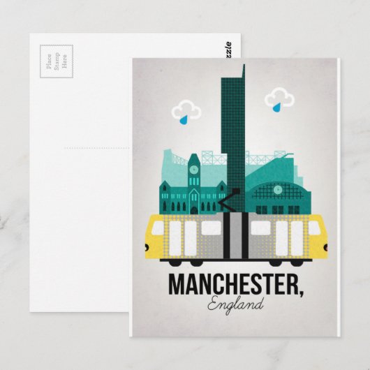 Manchester Briefkaart (Voorkant / Achterkant)