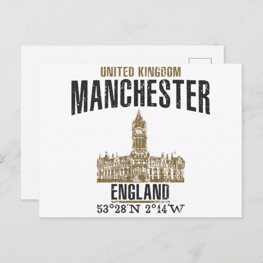 Manchester Briefkaart (Voorkant / Achterkant)