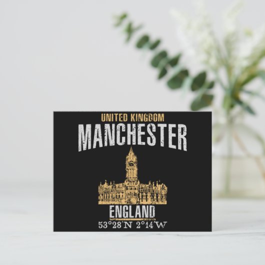 Manchester Briefkaart (Staand voorkant)