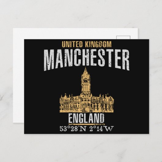 Manchester Briefkaart (Voorkant / Achterkant)
