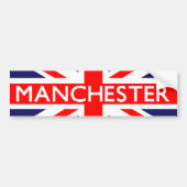 Manchester: Britse vlag Bumpersticker (Voorkant)