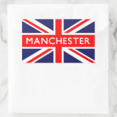 Manchester: Britse vlag Rechthoekige Sticker (Tas)