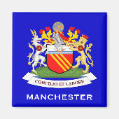 Manchester*, Britse wapenschild Magnet (Voorkant)