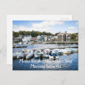 Manchester-by-the-Zee Massachusetts Briefkaart (Voorkant / Achterkant)