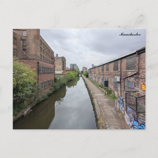 Manchester Canals Briefkaart (Voorkant)
