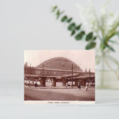 Manchester, centraal station briefkaart (Staand voorkant)