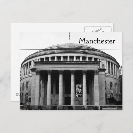 Manchester Central Library Briefkaart (Voorkant / Achterkant)