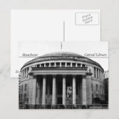 Manchester Central Library Briefkaart (Voorkant / Achterkant)