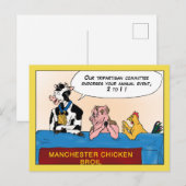 Manchester Chicken Broil Briefkaart (Voorkant / Achterkant)