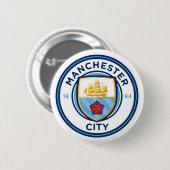 Manchester City Broche Ronde Button 5,7 Cm (Voorkant /achterkant)