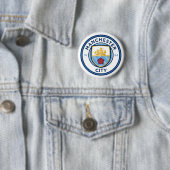 Manchester City Broche Ronde Button 5,7 Cm (In situ)