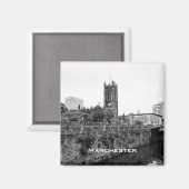 Manchester City Center en Cathedral Magneet (Voorkant / Achterkant)
