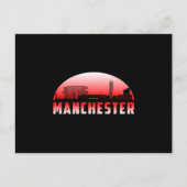 Manchester City Cityscape Skyline Funny Gift Idea Briefkaart (Voorkant)