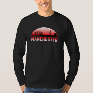 Manchester City Cityscape Skyline Funny Gift Idea T-shirt