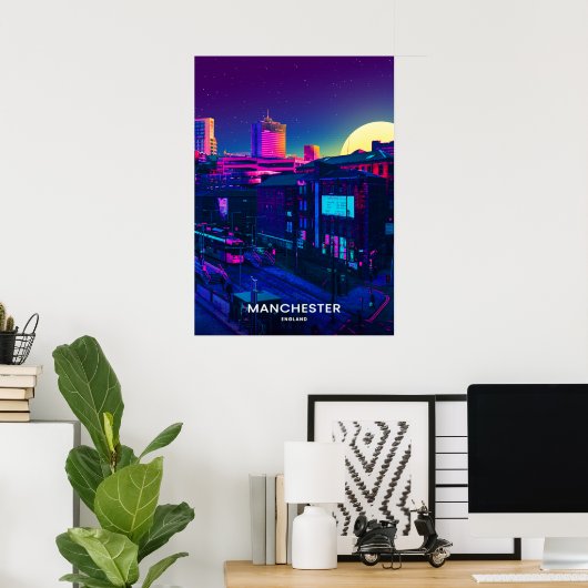 Manchester City Poster (Thuiskantoor)