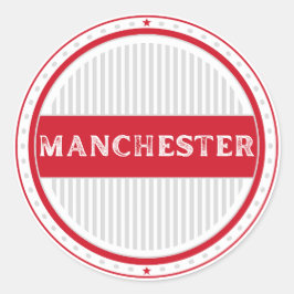 Manchester City Pride Emblem – English Identity Ronde Sticker