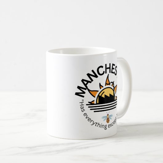 Manchester Classic Mok, 11 oz Koffiemok (Voorkant rechts)