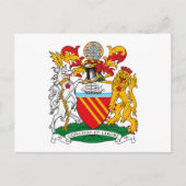 Manchester Coat of Arms Briefkaart (Voorkant)