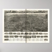 Manchester Connecticut 1914 Panorama Poster (Voorkant)