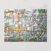 MANCHESTER, CT  Kaart Briefkaart (Voorkant)