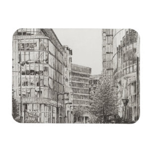 Manchester Deansgate uitzicht uit cafe.2010 Magneet