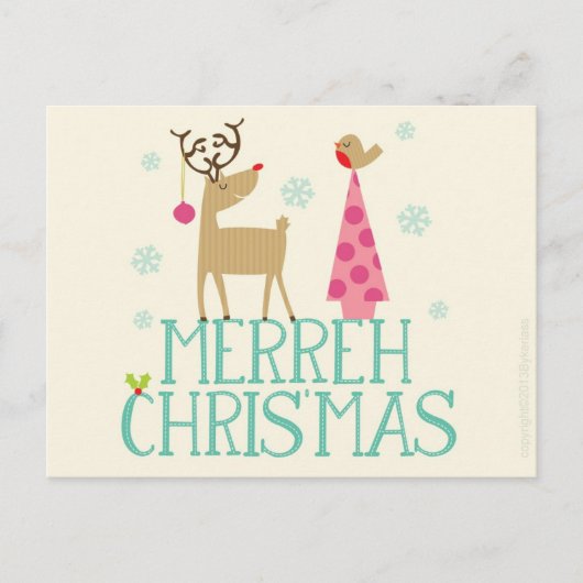 Manchester en de Kerstkaart van het Noordwesten Feestdagenkaart (Voorkant)