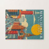 Manchester Engeland Legpuzzel Vintage Reis VK (Horizontaal)