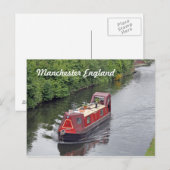 manchester england briefkaart ( kanaalboot ) (Voorkant / Achterkant)