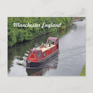 manchester england briefkaart ( kanaalboot )