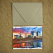 Manchester England City Panorama Uitzicht Briefkaart