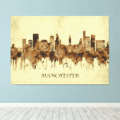 Manchester England Cityscape Canvas Afdruk (Insitu (Houten vloer))