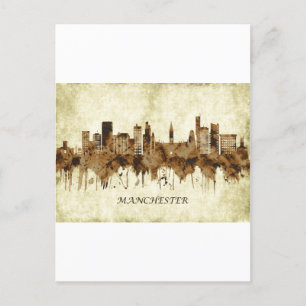 Manchester England Cityscape Uitnodiging Briefkaart