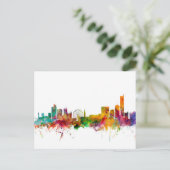 Manchester England Skyline Briefkaart (Staand voorkant)