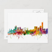 Manchester England Skyline Briefkaart (Voorkant / Achterkant)