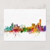 Manchester England Skyline Briefkaart (Voorkant)