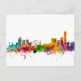 Manchester England Skyline Briefkaart