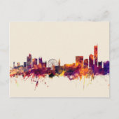 Manchester England Skyline Briefkaart (Voorkant)