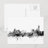 Manchester England Skyline Briefkaart (Voorkant / Achterkant)