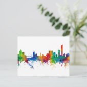 Manchester England Skyline Briefkaart (Staand voorkant)